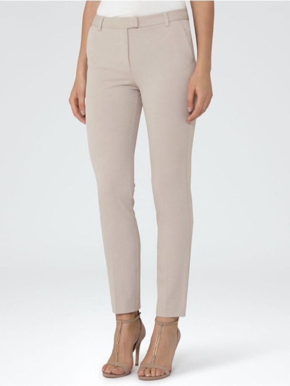 REISS Joanne Cropped Tailored Trousers